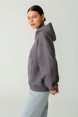 Арт. 15130 Худи женское с капюшоном 44-52 (5 шт) Цвет:серый - Калинка фото 8