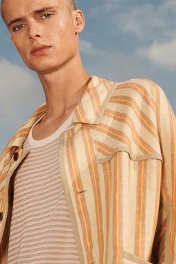 STRIPED LINEN JACKET - LIMITED EDITION - Zara фото 3