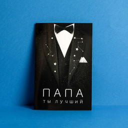 Цена за 10 шт. Открытка Папе, костюм, 12 х 18 см