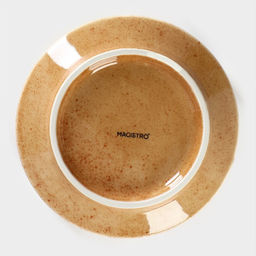 Тарелка глубокая Magistro Stone, d=18 см, фарфор, бежевая