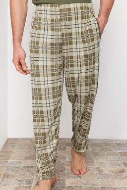 TRENDYOL MAN Antrasit Regular Fit Ekose Orme Pijama Tak?m? TMNSS24PT00037 - Trendyolmilla фото 13