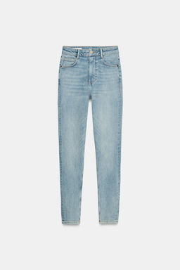 JEANS TRF SKINNY TIRO ALTO / Azul claro - Zara фото 2