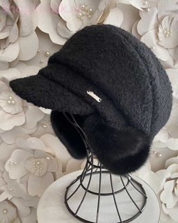 Фантазия букле мех.норка Кепка женская флис (56-58)