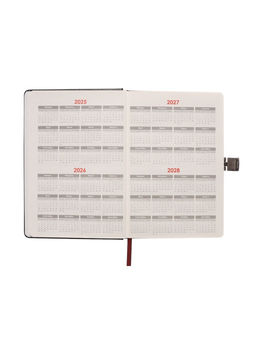 Ежедневник недатированный А5, 80 листов, обложка ПВХ, с хлястиком, чёрный