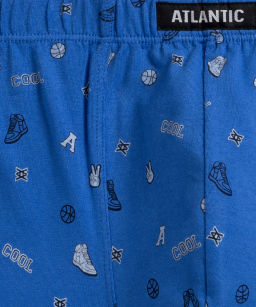 ATLANTIC 3MH-188 Трусы шорты Cool - набор 3 шт. небесно-голубой + темно-синий + винный  фото 3