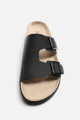 RUBBERISED DOUBLE-STRAP SANDALS - Zara фото 6