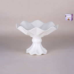 Блюдо на ножке 25.5х25.5х18 см Коралл 9010