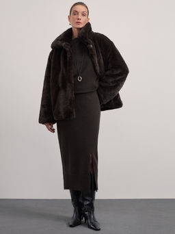 Шуба из искусственного меха / Zarina  фото 2