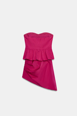 VESTIDO MINI PALABRA DE HONOR / Fucsia - Zara фото 6