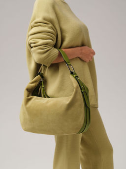 Сумка хобо Azaro 30861 зеленый бамбук