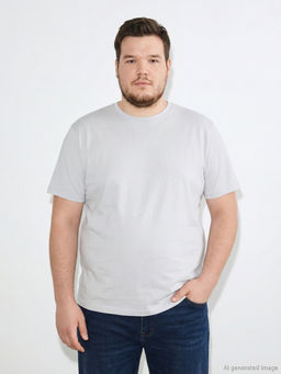 Bisiklet Yaka Penye Erkek Ti??rt