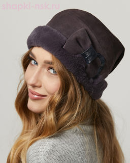 Мишель замша мех.норка Шапка женская (56-58)