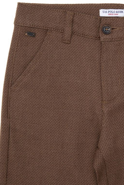 Брюки кокосового цвета для мальчиков из парусины Неожиданная скидка в корзине - U.s. polo assn фото 4