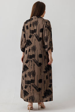 Платье 6145/09/Хаки, черный