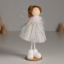 Кукла интерьерная Ангелочек в белом платье и в белых валеночках 5х7,8х15,5 см - Simaland фото 2