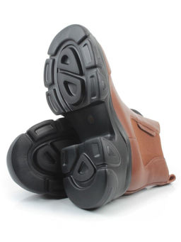 01-H23B40MB BROWN Ботинки демисезонные женские (натуральная кожа, байка)