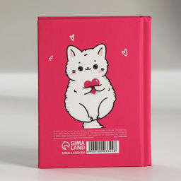 Цена за 2 шт. Блокнот в твердой обложке А7, 64 л С 8 марта. Кот