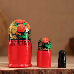 Матрёшка 3-кукольная «Яна», 11 см, ручная роспись, дерево