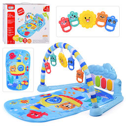 Коврик развивающий "В подводной лодке" с ростомером, в коробке