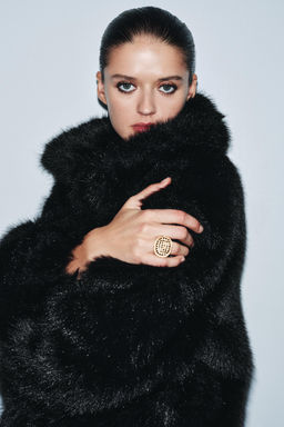 SQUARE RHINESTONE METAL RING