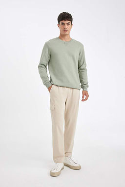 Спортивные брюки узкого кроя с прямыми штанинами - Defacto фото 3