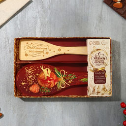 Подарочный набор новогодний Успеха: подставка под ложку, лопатка