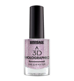 LuxVisage Лак для ногтей 3D HOLOGRAPHIC тон 708 лиловый турмалин 11мл