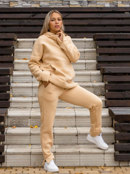 Женский Спортивный костюм БС029 Светло-Бежевый от Спортсоло