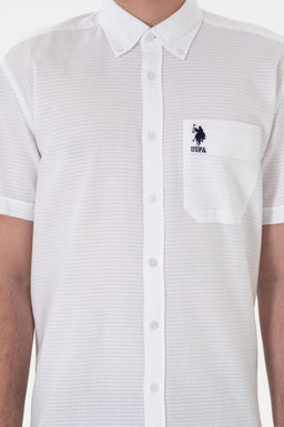 Erkek Beyaz K_sa Kollu G_mlek Sepette S_rpriz _ndirim - U.s. polo assn фото 6