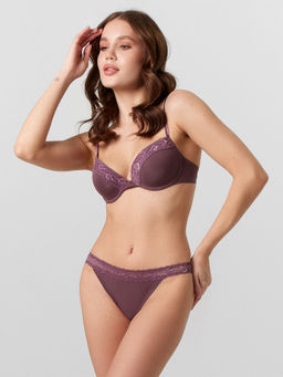 Цена за 2 штуки! Трусы слипы женские фиолетовые крокус 412637