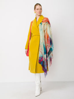 Большой мягкий очень нежный двусторонний палантин в стиле арт-деко - Tantino фото 3