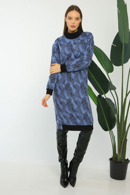 Платье женское 144L3 джинса/набивка - Solo mio фото 3