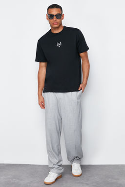 TRENDYOL MAN Siyah Regular/Normal Kesim Kurt Nak?sl? %100 Pamuklu T-Shirt TMNSS24TS00056 - Trendyolmilla фото 22