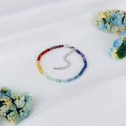 Браслет 7 чакр из Самоцветов 16 см +