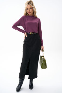 Лонгслив Нора (ежевика)