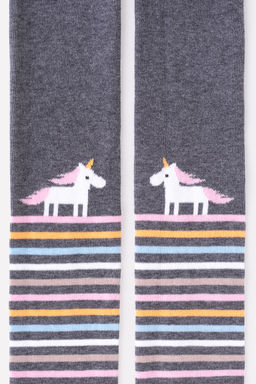 CROCKID СТОК! Колготки. Цвет: тем.серый меланж  фото 4