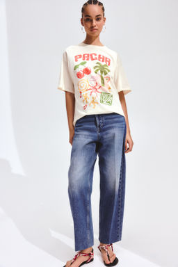 Camiseta oversize con motivo estampado - H&m фото 10