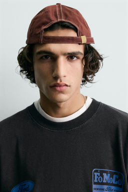 WASHED T-SHIRT WITH CONTRAST FORD  PRINT - Zara фото 6