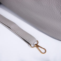 Сумка - шоппер женская на молнии, 43×13×30 см, однотонная, серая