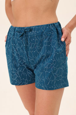 Шорты женские из кулирки Молодежные петроль