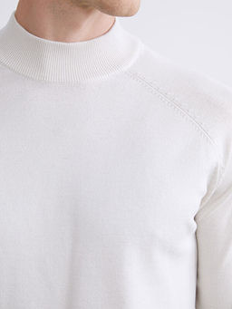 Yar?m Bal?k?? Yaka Uzun Kollu Erkek Triko Kazak