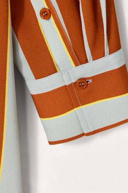 LIMITED EDITION STRIPED OVERSIZE SHIRT - Zara фото 14