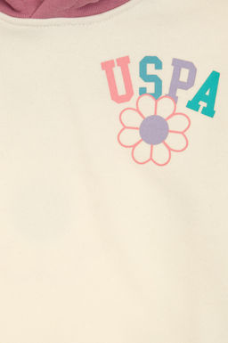 K_z _ocuk Pembe Kap__onlu Sweatshirt - U.s. polo assn фото 4