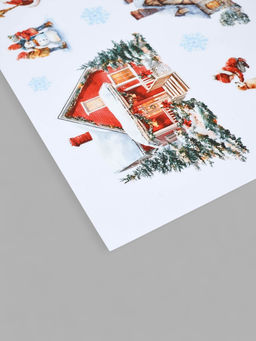 Наклейки на окна многоразовые С Новым годом, 70?25 см