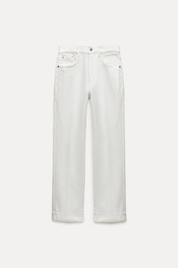 ZW COLLECTION BOOTCUT HIGH-WAIST CROPPED JEANS - Zara фото 2