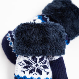 Варежки детские, цвет тёмно-синий, размер 13 (2-4 года) - Rossini фото 3