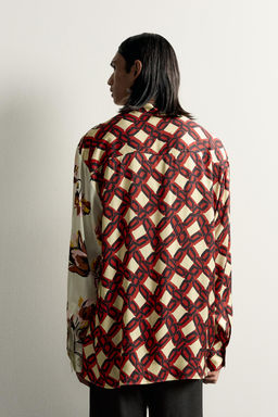 CAMISA OVERSIZE FIT ESTAMPADOS COMBINADOS LIMITED EDITION / Estampado - Zara фото 2