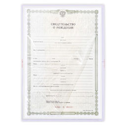 Папка для свидетельства о рождении Первый документ, нежная, А5 - Долго и счастливо фото 4