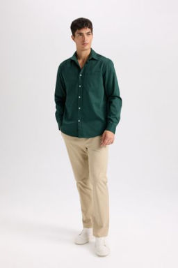 Regular Fit Normal Kesim Yazl?k Duz Paca Chino Kanvas Pantolon