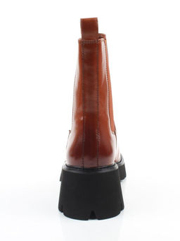 01-BE22B-4C BROWN Ботинки демисезонные женские (натуральная кожа, байка)